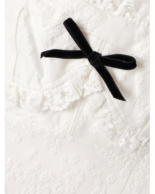 ShuShu/Tong White Lace Detail Dress