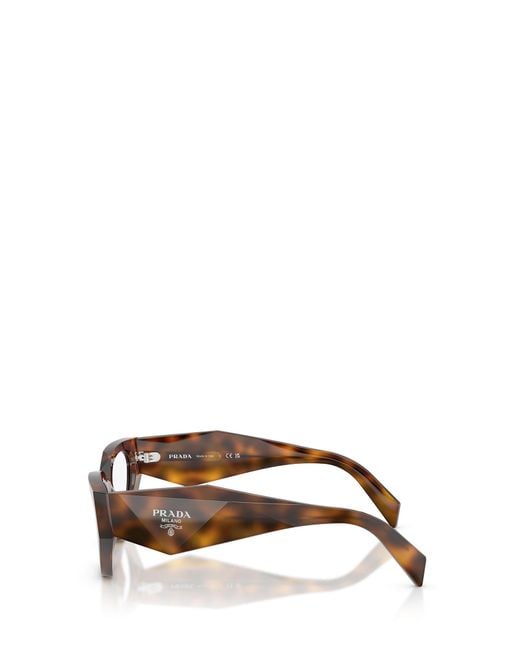Prada White Cat-Eye Frame Glasses