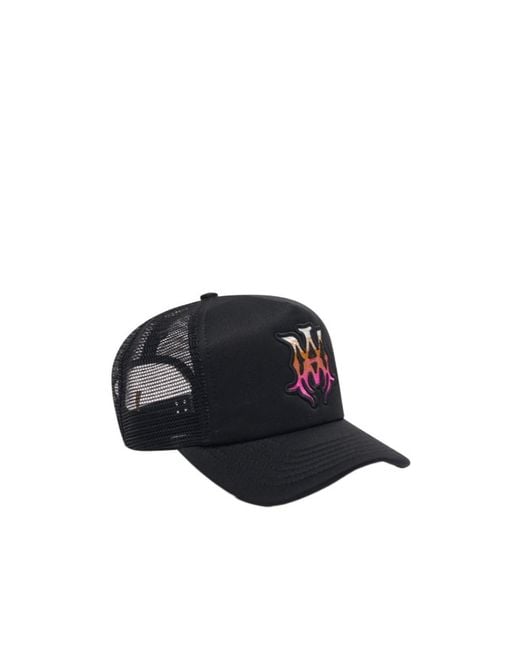 Amiri Black Ma Surf Foam Trucker Hat for men