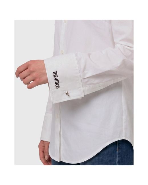 The Attico White Long-Sleeved Shirt