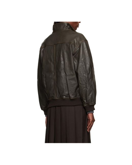 DUNST Multicolor Distressed Leather Jacket