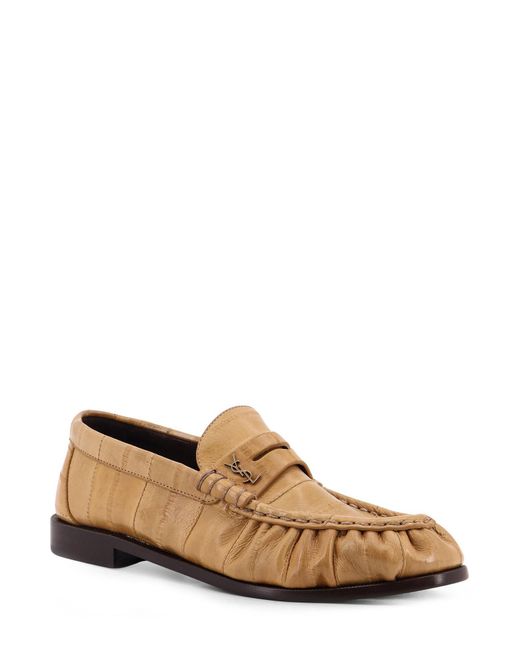 Saint Laurent Brown Le Loafer Slip-On Loafers