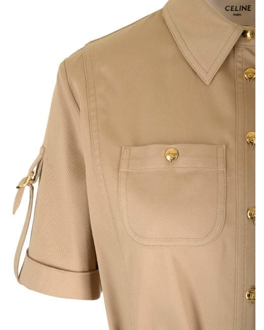 Céline Natural Trapeze Mini Dress