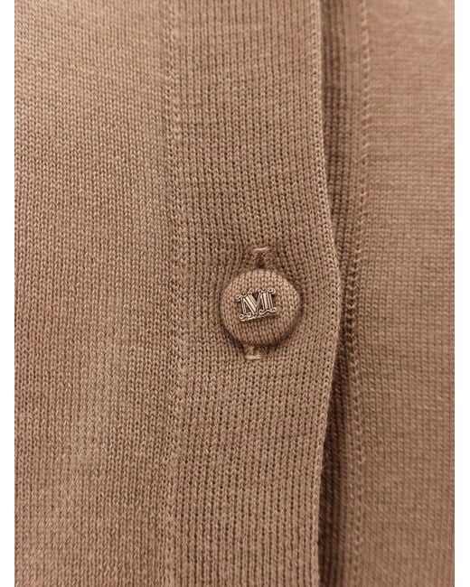 Max Mara Natural Button-Front Short-Sleeve Shirt