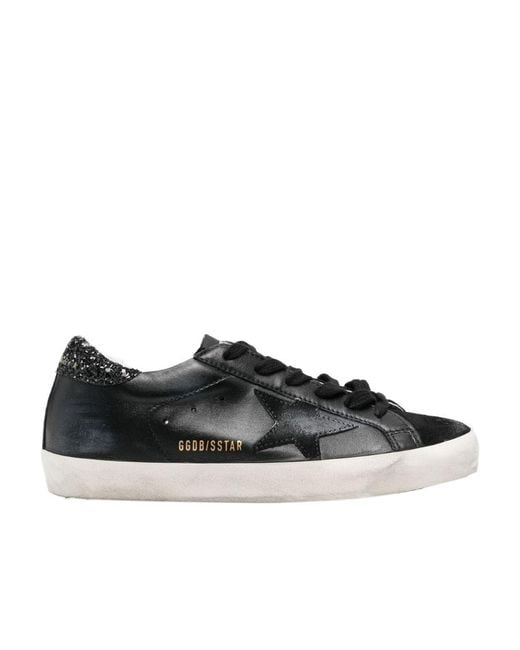 Golden Goose Deluxe Brand Black Superstar Low-Top Sneakers