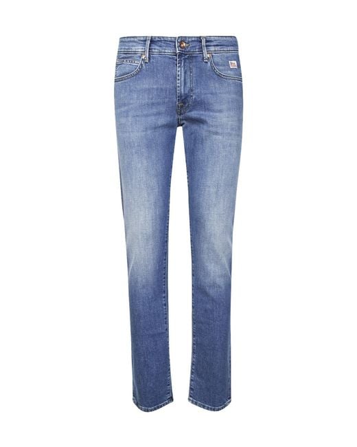 Roy Rogers Blue Logo-Patch Jeans for men