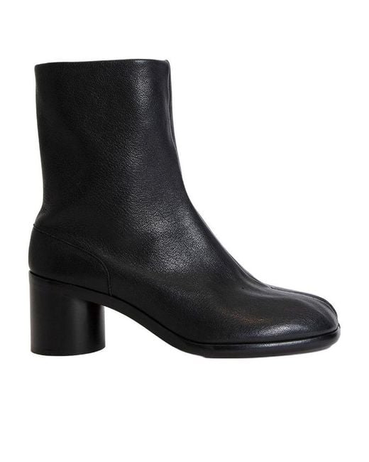 Maison Margiela Black Tabi Hook Closure Ankle Boots for men