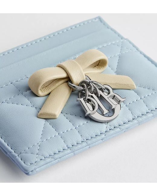 Dior Blue Lady Freesia Card Holder