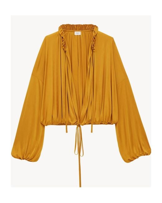 Saint Laurent Yellow Blouse