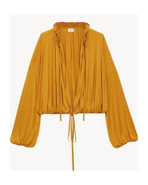Saint Laurent Yellow Blouse