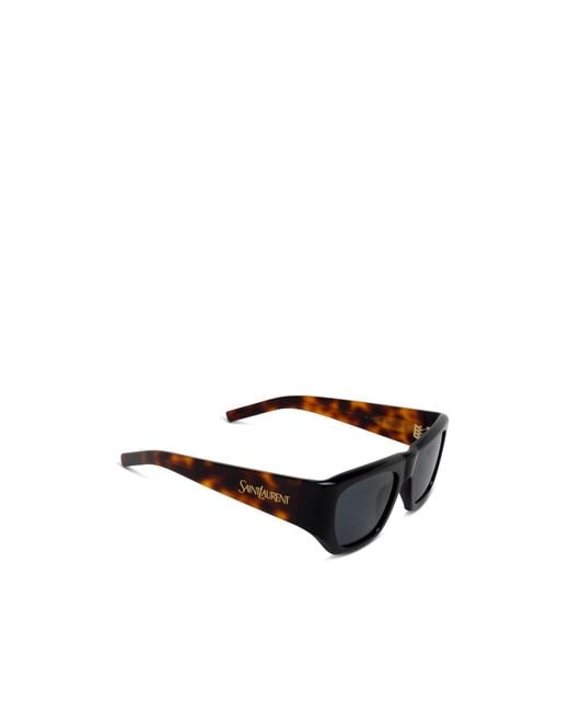 Saint Laurent Black Eyewear Square Frame Sunglasses