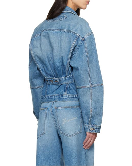 Jacquemus Blue La Veste De-Nimes Belted Denim Jacket