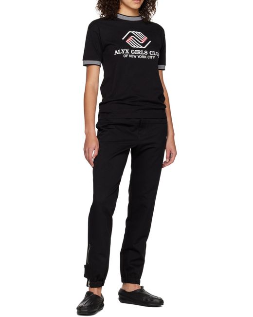 1017 ALYX 9SM Black T-Shirt With Round Neck And Short Sleeves for men