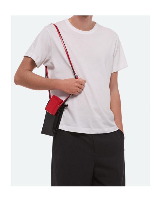 Helmut Lang White Crew Neck Short-Sleeved T-Shirt for men