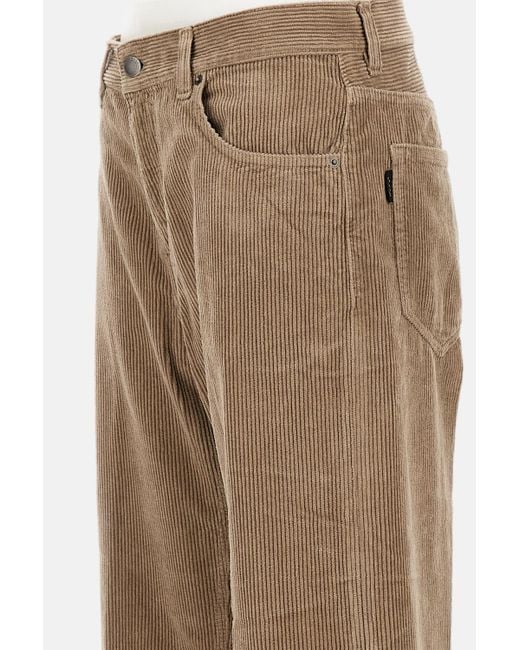 Haikure Natural Corduroy Wide-Leg Pants