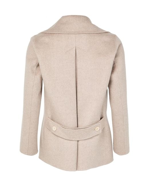 Max Mara Natural Double-Breasted Coat