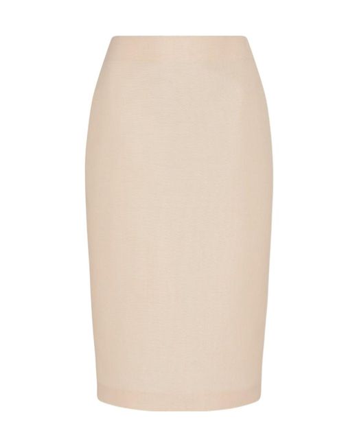 The Row Natural Wool Zipper Skirt
