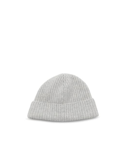 Céline White Rib Knitted Hat
