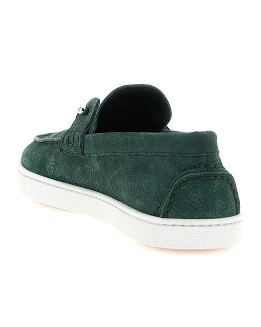Christian Louboutin Green Chambeliboat Loafers for men