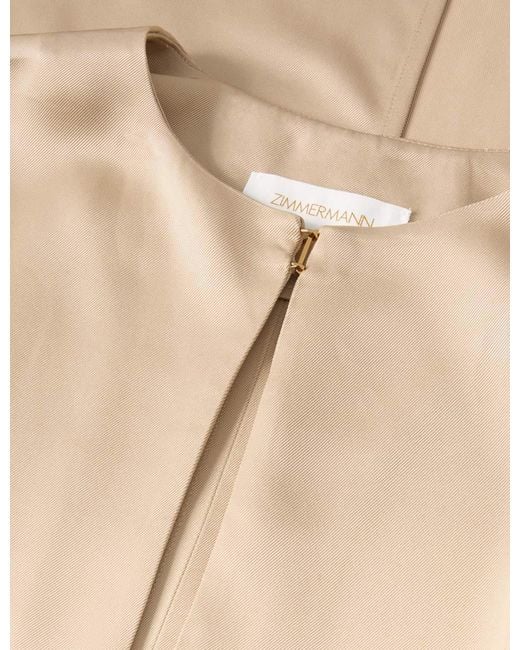 Zimmermann Natural Keyhole Midi Dress