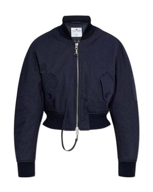 Courreges Blue Bomber Jackets