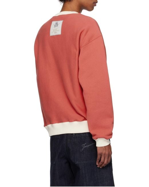Jacquemus Red The Baseball Sweatshirt for men