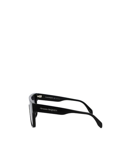 McQueen Gray Eyewear Shield Frame Sunglasses for men