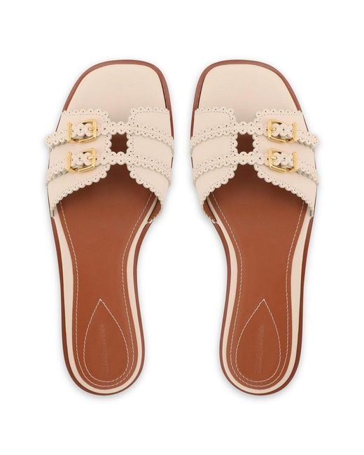 Zimmermann White Goldie Flat Sandals