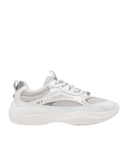 Steve Madden White Meshpanel Shoes