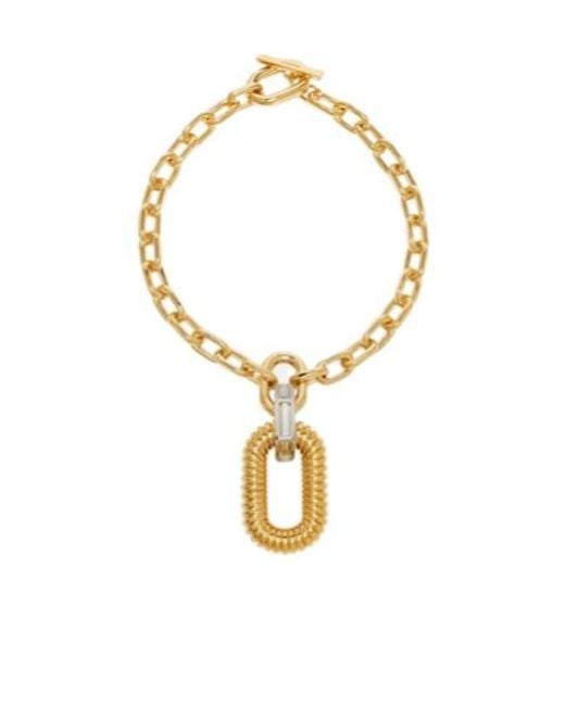 Rabanne Metallic Link Xl Pendant Necklace