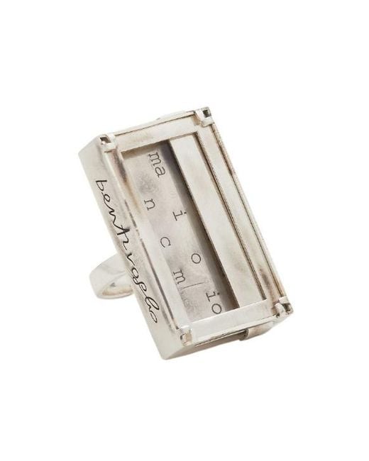 Fendi White X Mirella Bentivoglio Vintage And Glass Ring
