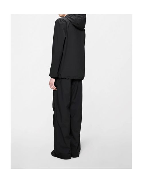 Rains Black Suva Hardshell Jacket for men