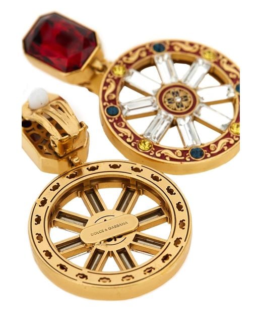 Dolce & Gabbana Multicolor Ruota Carretto Earrings