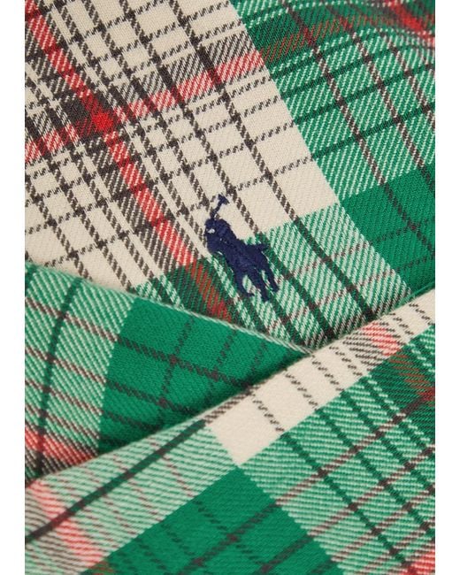 Polo Ralph Lauren Green Plaid Cotton Shirt