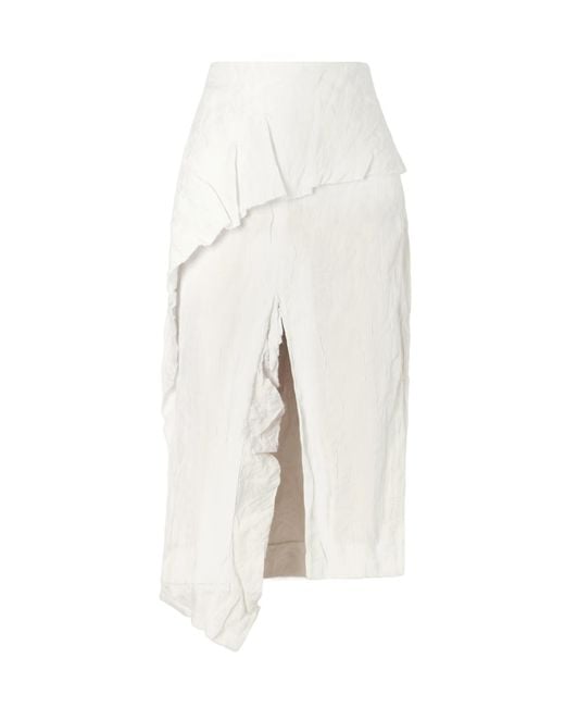 Proenza Schouler White Hansly Pleated Midi Skirt