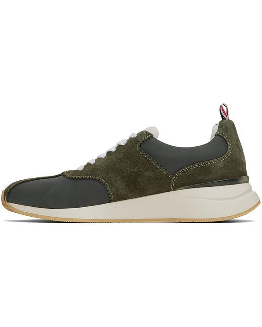 Thom Browne Brown Sprinter Panelled Sneakers for men