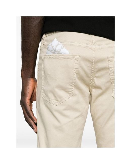 Jacob Cohen Natural Belt Loop Jeans for men