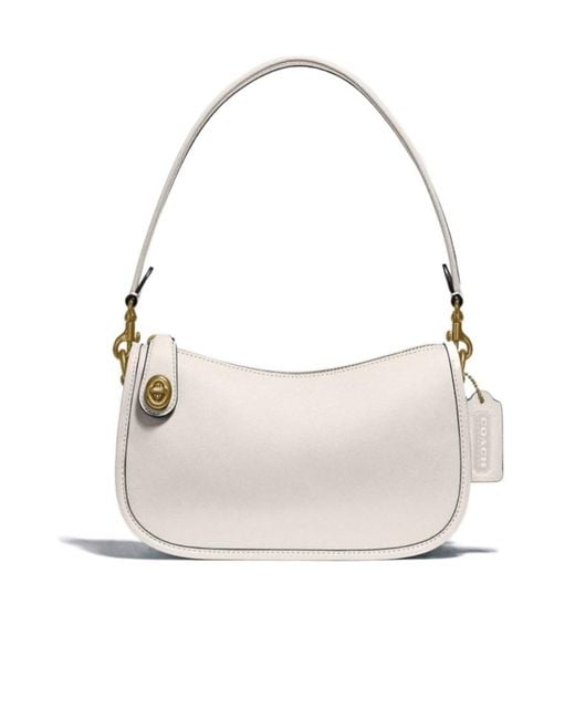 COACH White Logo Handbag