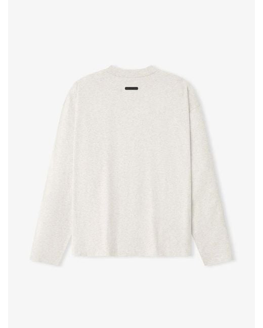 Fear Of God White Long-Sleeved T-Shirt for men
