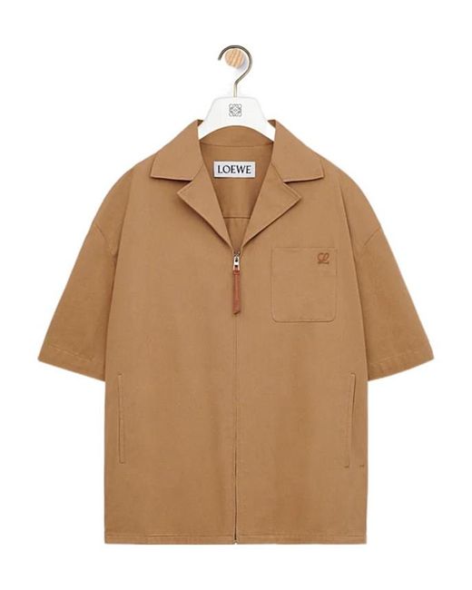 Loewe Natural Short Sleeved Shirt for men