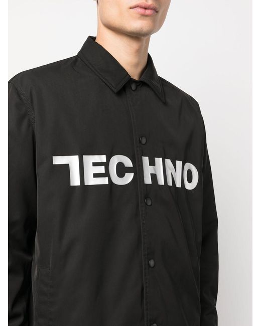 1017 ALYX 9SM Black Long-Sleeved Shirt-Style Casual Jacket for men