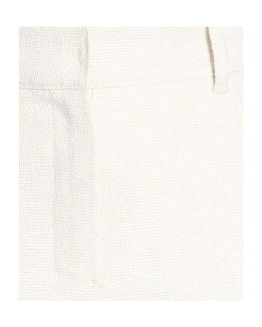 Max Mara White Simple Straight-Leg Pants