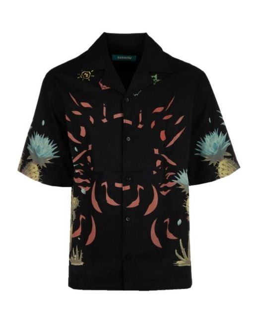 Barrow Black Short Sleeve Shirt for men