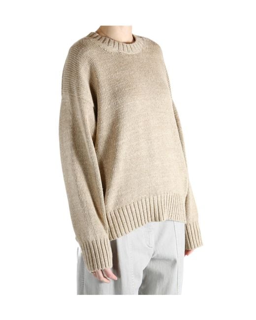 Polo Ralph Lauren Natural Logo Embroidered Crewneck Jumper