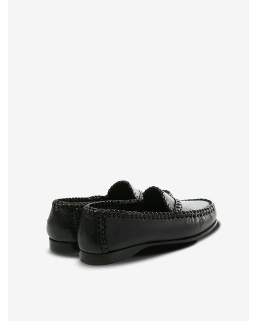 Hereu Black Braided Loafers