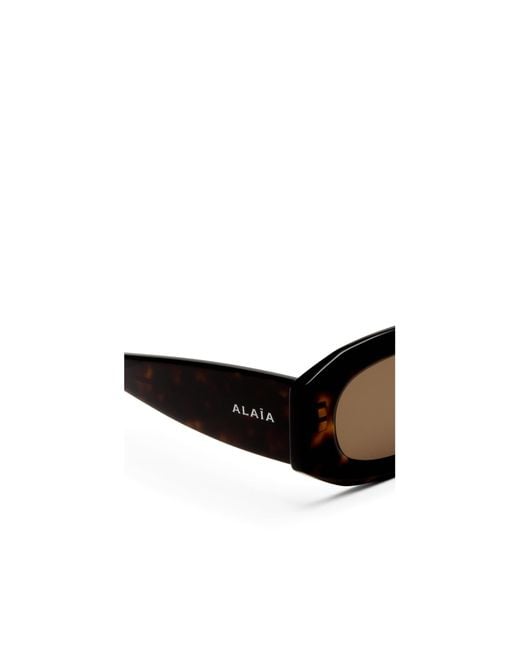 Alaïa Black Alaïa Rectangular Frame Sunglasses