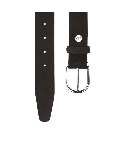 Brioni Black Dark Suede Belt for men