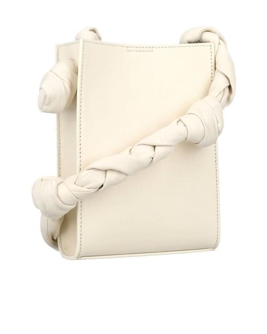 Jil Sander Natural Tangle Knot Detailed Shoulder Bag