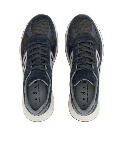Hogan Blue Hyperlight Lace-Up Sneakers for men