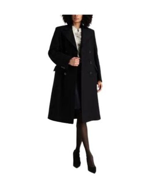 Maison Margiela Black Simple Wool Double- Coat